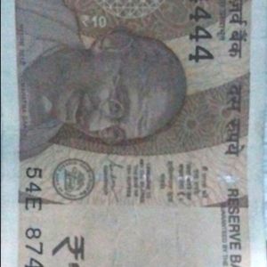 10 Rupees Rare Note