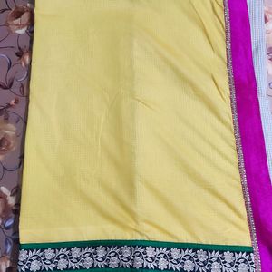 WOMEN DOUBLE SHADED SAREE