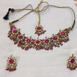 Pink Diamond Beautiful Jewellery Set