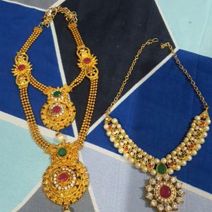 Combo Of Small  & Attached Necklaces