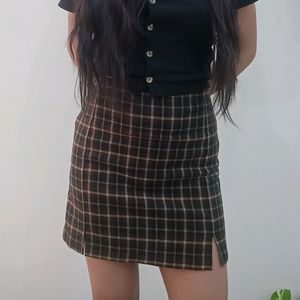 Brandy Melville Checkered Skirt