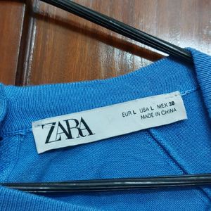 ZARA Powdered Blue Top