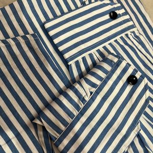 White & Blue Lining Formal Shirt…..🤍💙