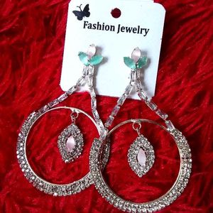 Big American Diamond Earrings