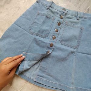 Blue Denim Skirt