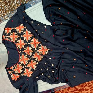 Embroidered Flared Kurta