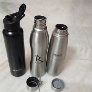 WATER BOTTLE -PEXPO, BOLD FIT AND STEEL BOTTL