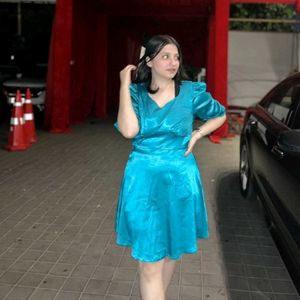 Flair Satin Dress