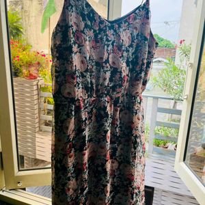 Vero Moda black floral dress