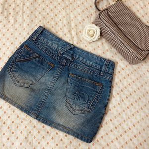 Y2K Short Denim Skirt