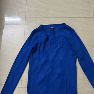 Blue Knittted Sweater