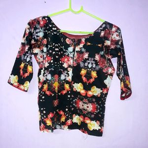 Floral Print Croptop