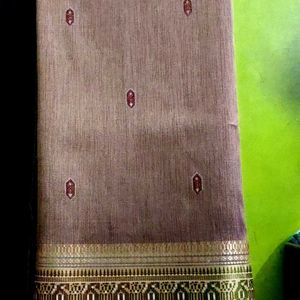 Mysore Silk With Bnanarsi Looking Saree