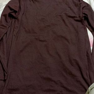 Maroon With Black Tshirt