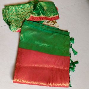 New Silk Saree With Blouse