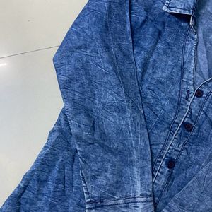 Women Blue Denim Shirt