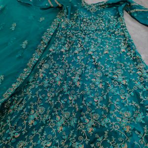 Bridal Gown/Party Wear Gown (Excel) With Duppata.