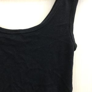 Tank Top Black Simple Vest