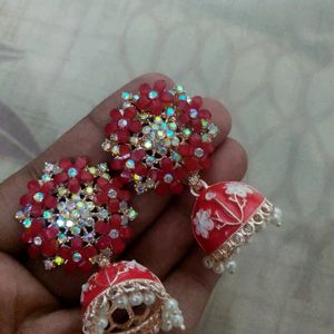 New Earings Red Colour