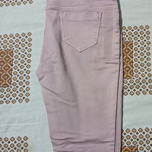 Peach Casual Wear Pants