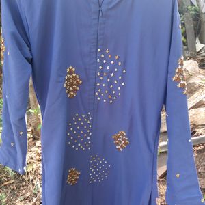 Blue Party Wear Gown For Girls