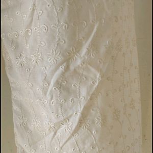 white chikankari plazzo 💞