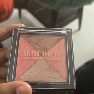 Swiss Beauty Blusher & Highlighter 2 In 1