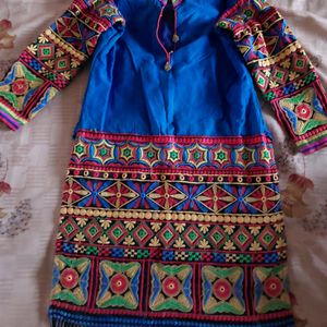 Blue Multicolour Kurti