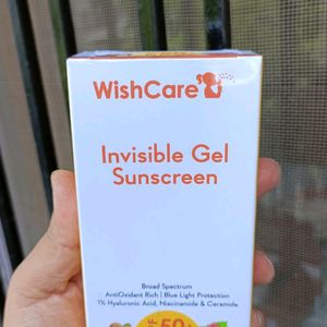 ☀️ Wishcare Invisible Gel Sunscreen ☀️
