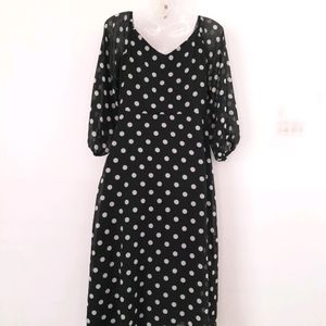 20 Dresses Black Printed Dress (Women's)