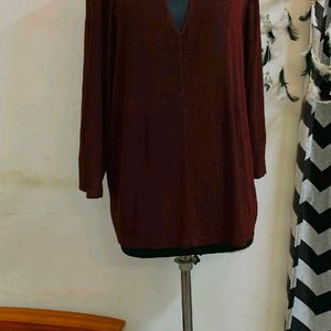 Plus Size Brown Top