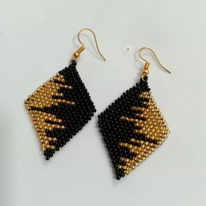 Black Earrings (Handmade)