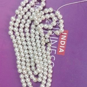 White Bead Necklace