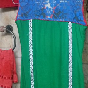 Lace Cotton Beautiful Ladies Kurti