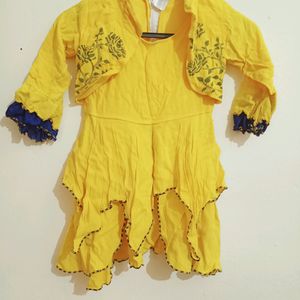 Beautiful Yellow Girls Dress