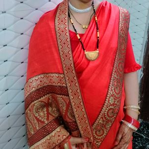 Red Beutiful  Saree