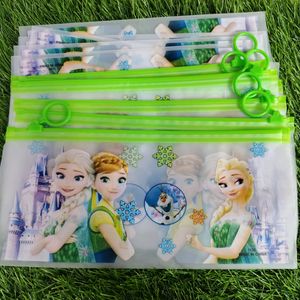 Set Of 12 Frozen Silicon Zipper Pouches