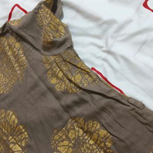 Kurti For Daily Wear Golden Brown Colour (XL SIZE)