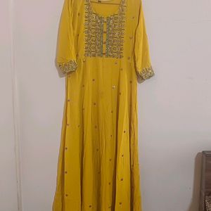 Yellow Anarkali Kurta