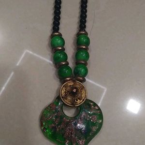 Black & Green Necklace