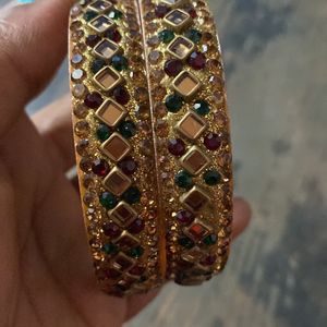 KUNDAN WORK BANGLES