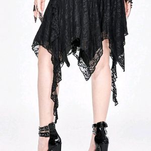 Vintage Or Gothic Style Floral Lace Skirt