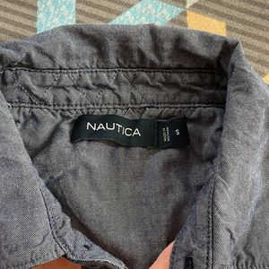 Nautica Pink and Denim Blue Shirt