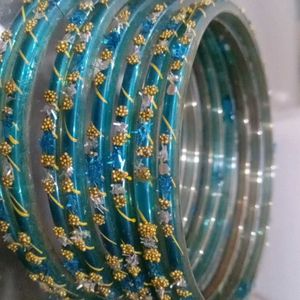 Beautiful Blue Bangles