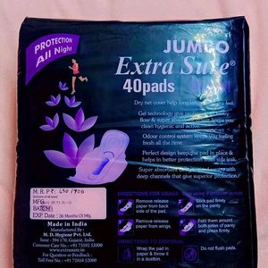 Jumbo Extra Sure 40 Pads For Women