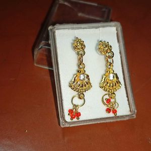 Golden Desi Style Earrings