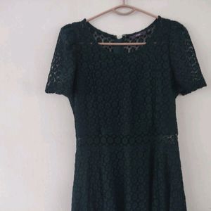 Net Green Dress