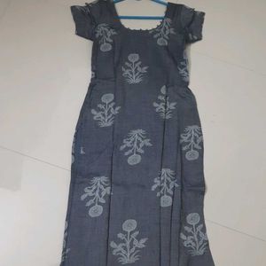 Blue Stitched Kurti