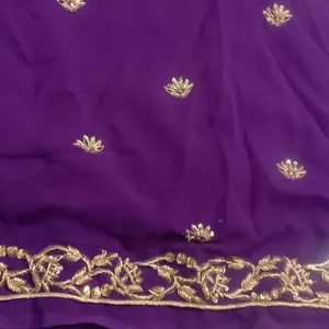 Heavy Zardozi Work Saree