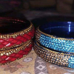New Collection Bangles Golden Work